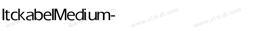 Itckabel Medium字体转换